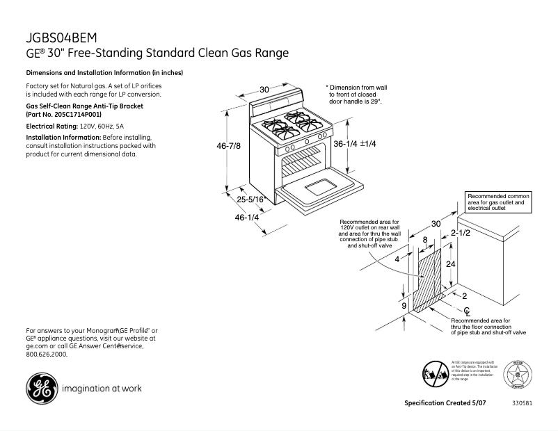 Imagen de la primera página del manual del dispositivo JGBS04BEMWH
