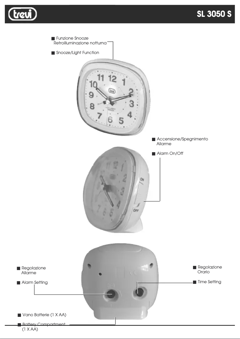 Image de la première page du manuel de l'appareil SL 3050 S