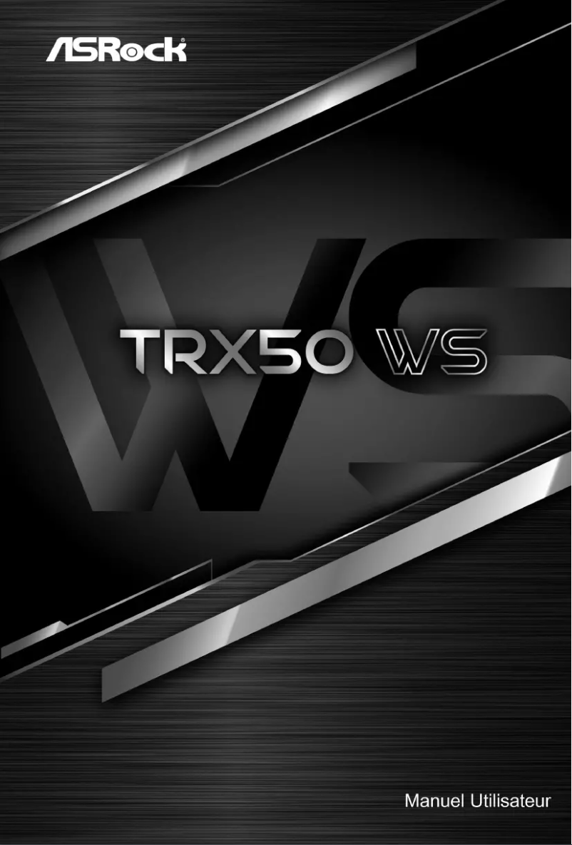 Image de la première page du manuel de l'appareil TRX50 WS