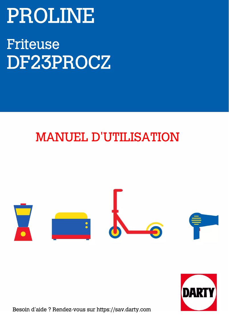Page 1 of the manual User Manual Proline DF23PROCZ