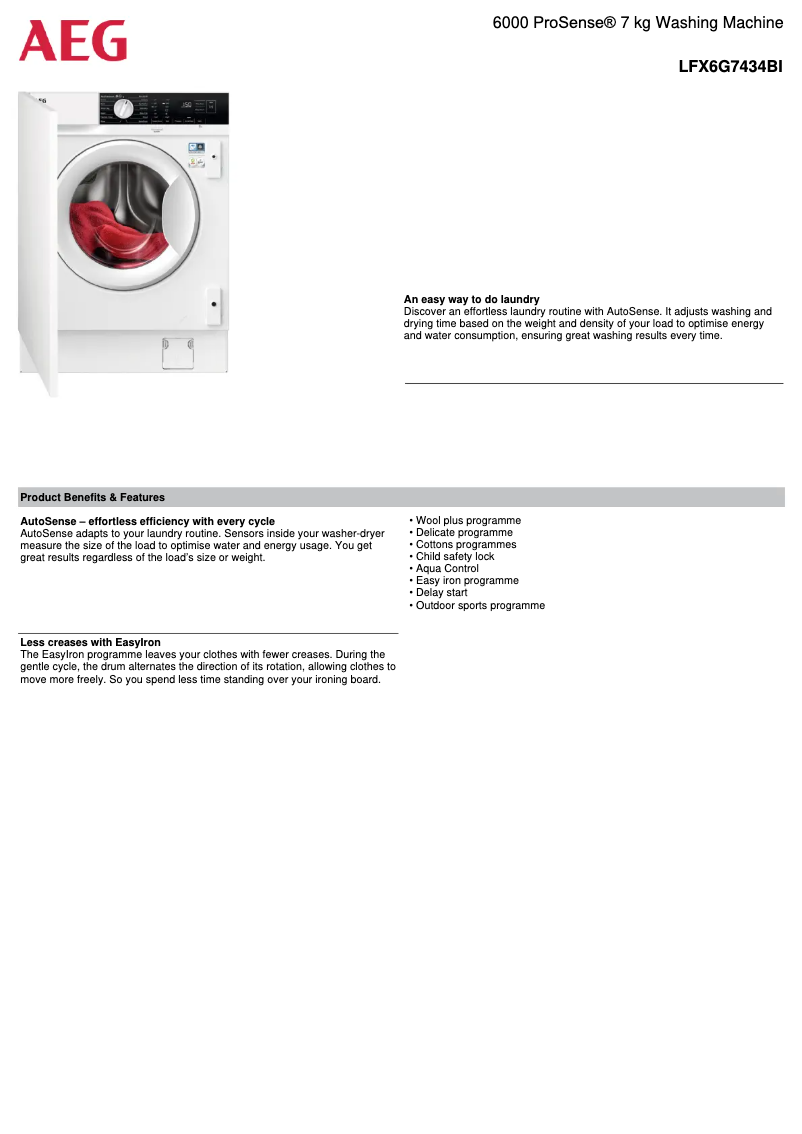 Imagen de la primera página del manual del dispositivo LFX6G7434BI