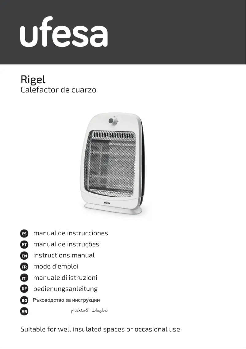 Image de la première page du manuel de l'appareil Rigel