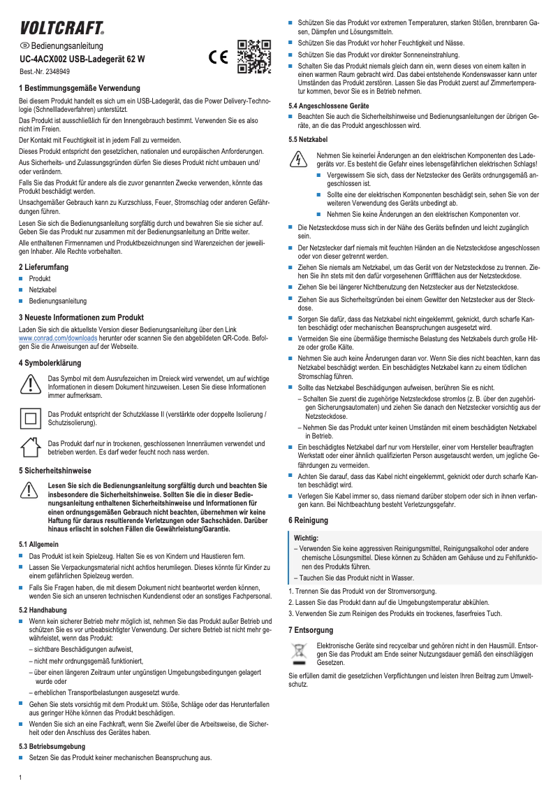 Image de la première page du manuel de l'appareil UC-4ACX002
