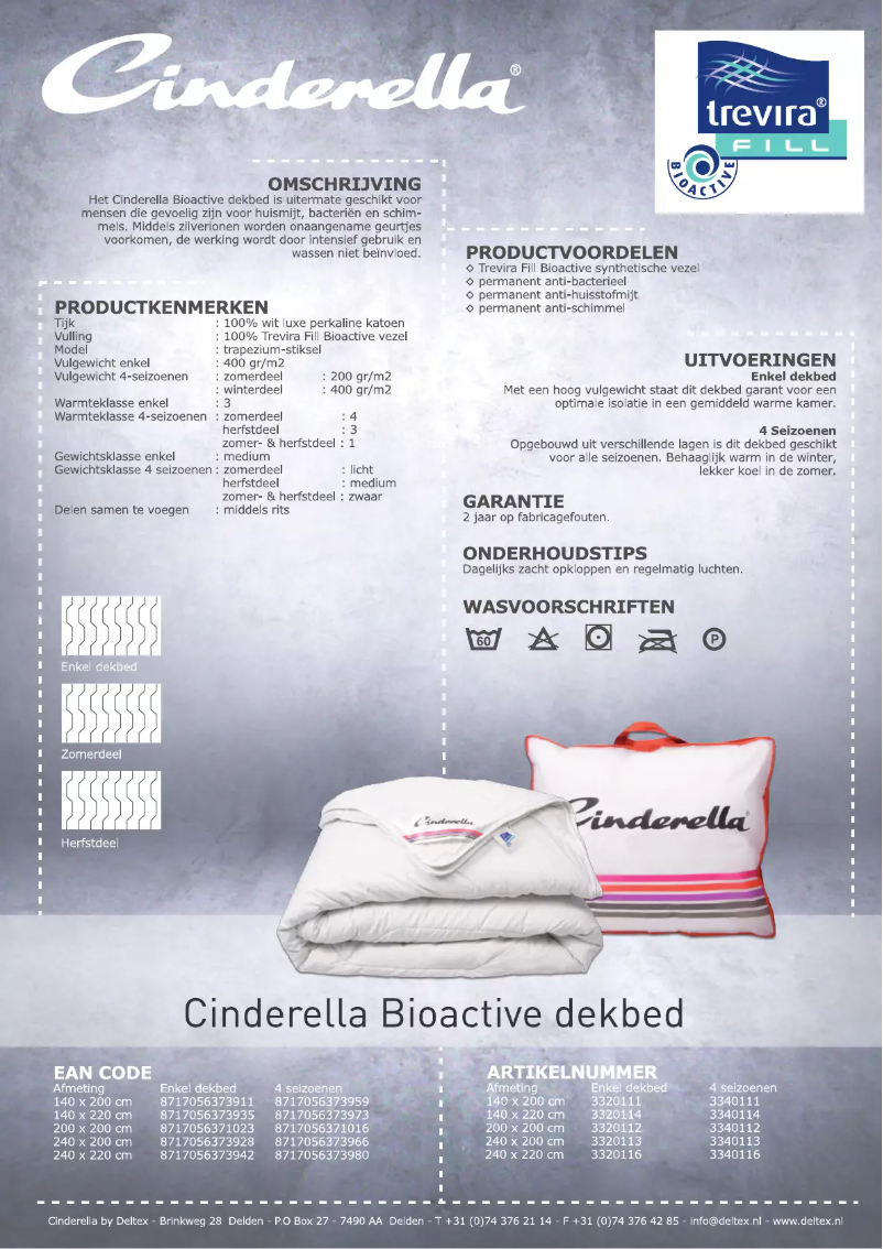 Page 1 de la notice Manuel utilisateur Cinderella Bioactive