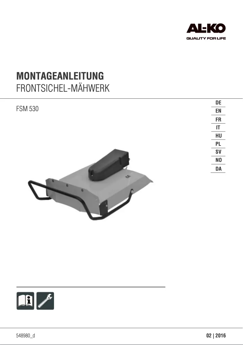Page n°1 - Manuel utilisateur Solo Attachment Fsm 530