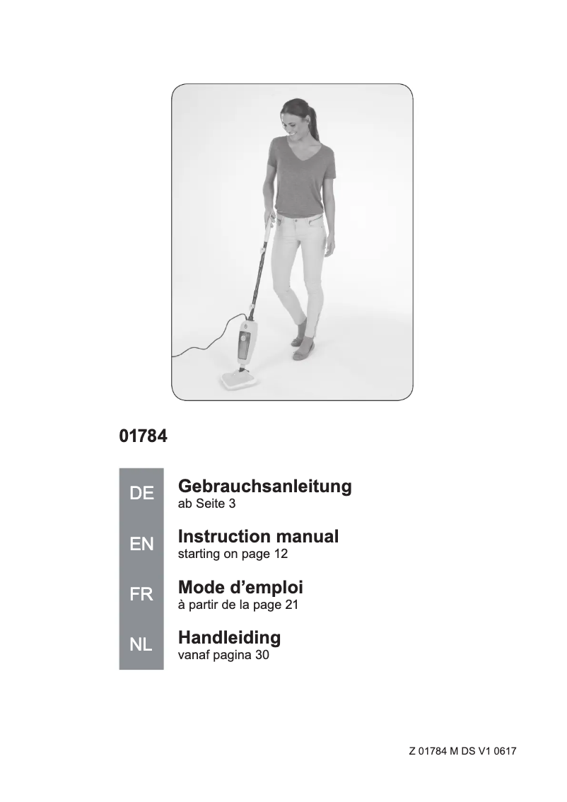 Page 1 de la notice Manuel utilisateur Cleanmaxx 01784
