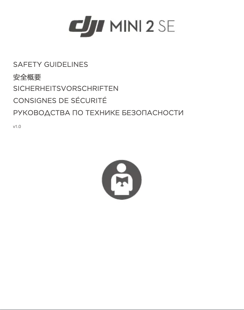 Página 1 del manual Instrucciones de seguridad DJI Mini SE