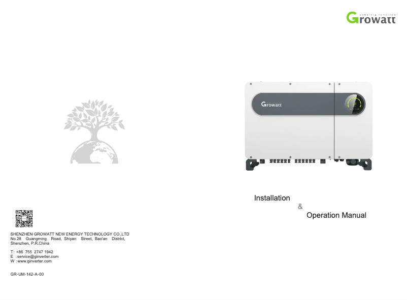 Image de la première page du manuel de l'appareil MAX 60KTL3 LV