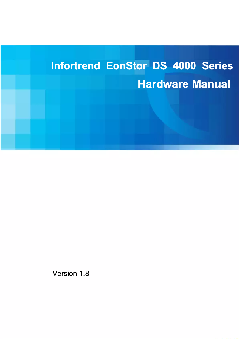 Page n°1 - Manuel utilisateur Infortrend EonStor DS 4016