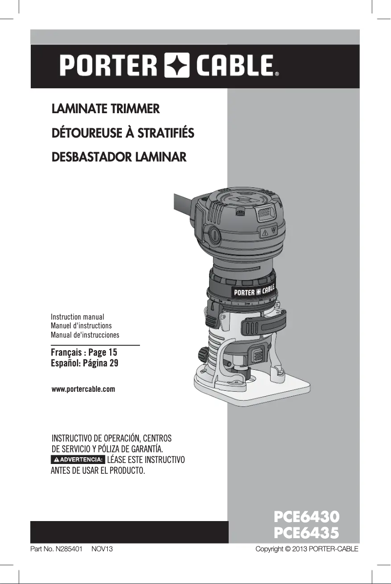 Image de la première page du manuel de l'appareil PCE6435
