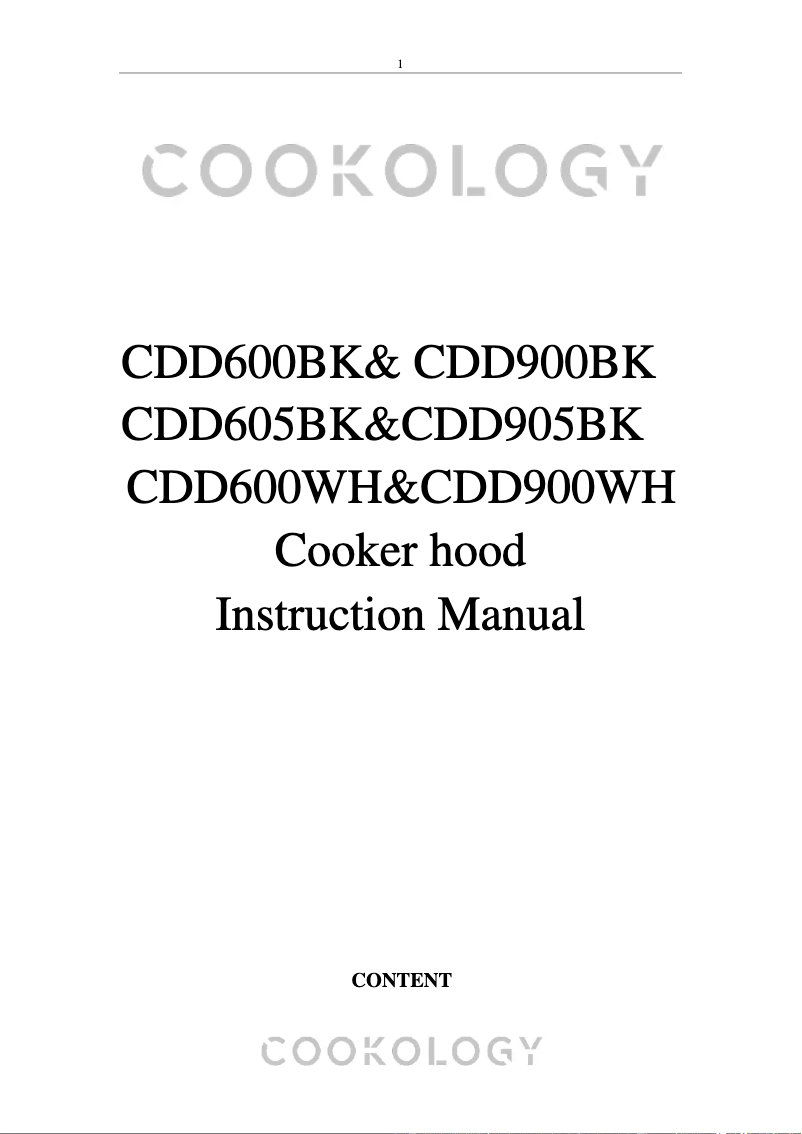 Image de la première page du manuel de l'appareil CDD905BK