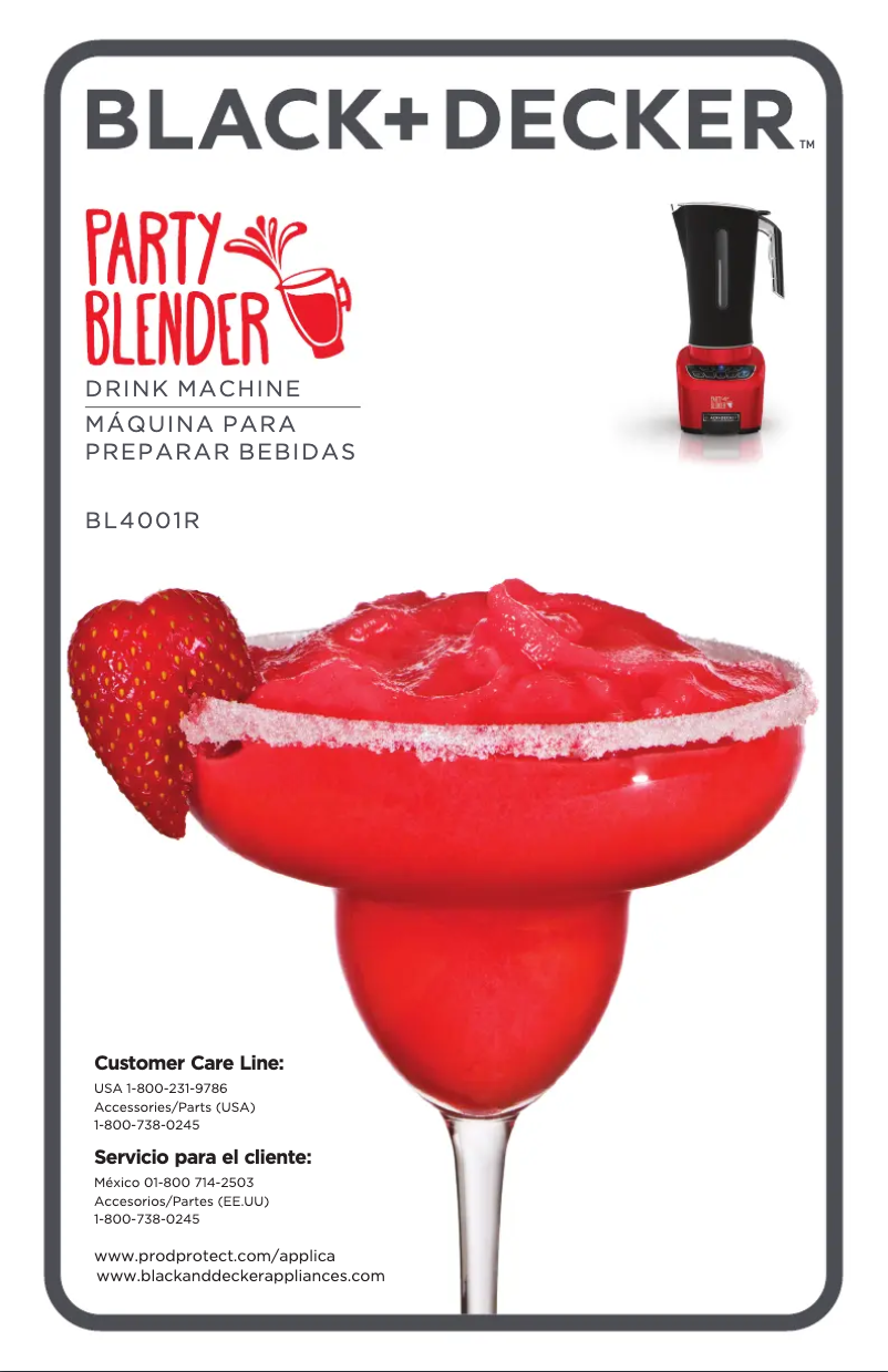 Image de la première page du manuel de l'appareil BL4001R