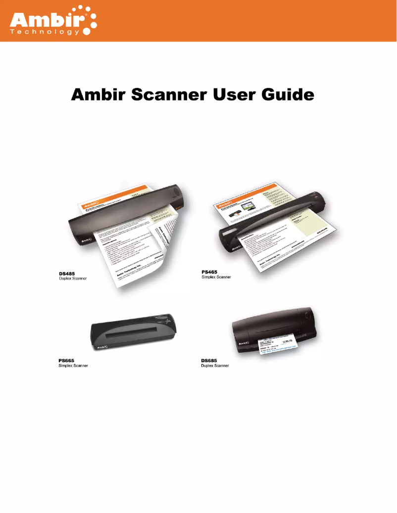 Page n°1 - Manuel utilisateur Ambir Duplex DS685