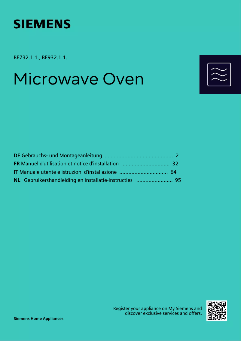 Image de la première page du manuel de l'appareil BE732L1B1