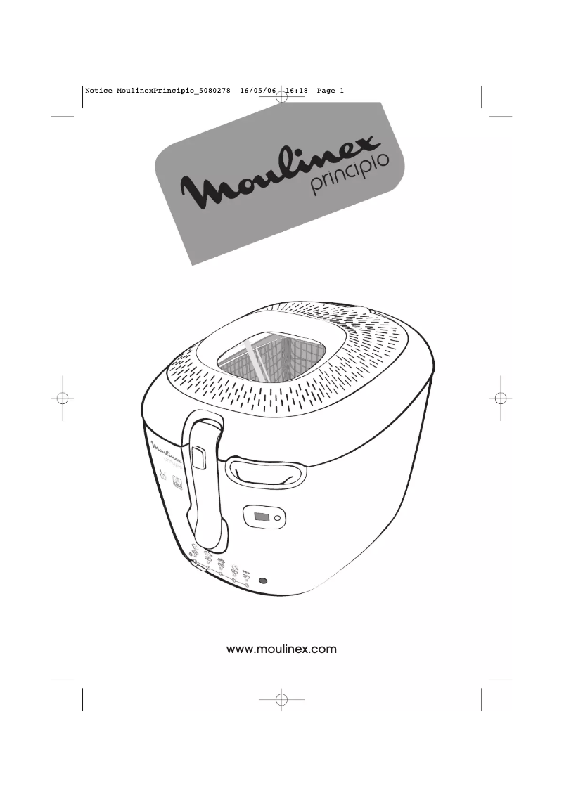 Page n°1 - Manuel utilisateur Moulinex Principio AF100530