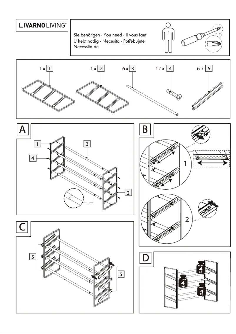 Page 1 de la notice Manuel utilisateur Livarno Lux IAN 288572