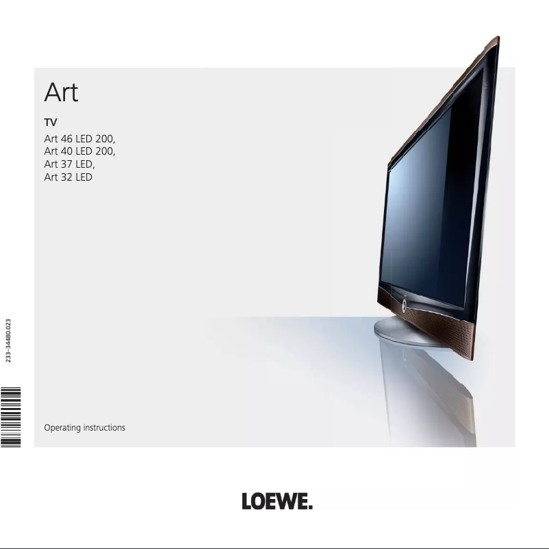 Page 1 de la notice Manuel utilisateur Loewe ART 46 LED 200