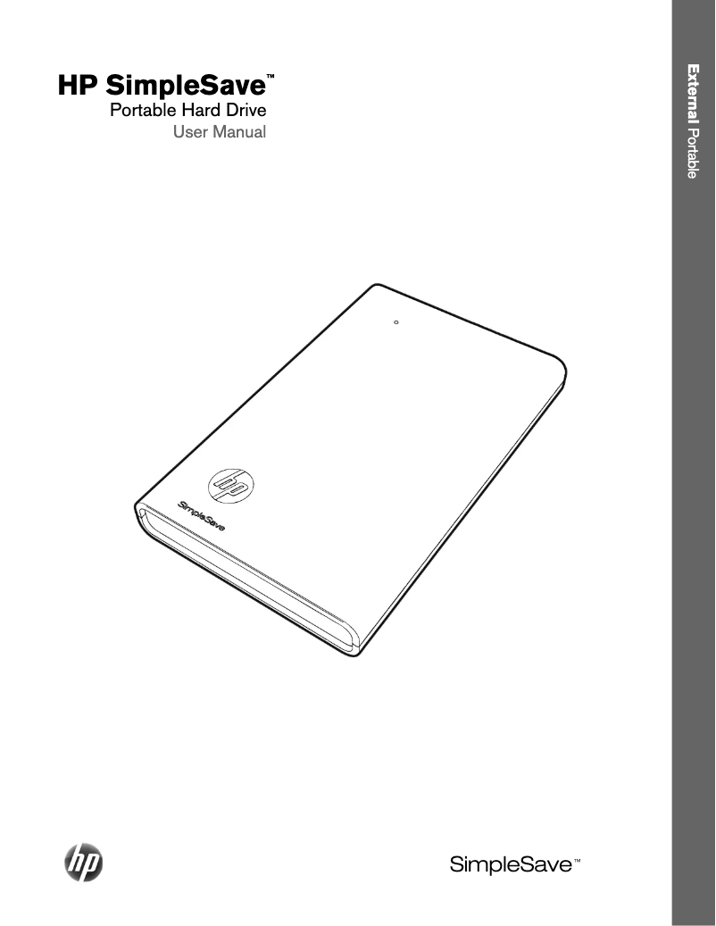 Page n°1 - Manuel utilisateur HP SimpleSave