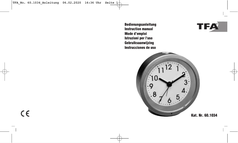 Imagen de la primera página del manual del dispositivo 60.1034.04