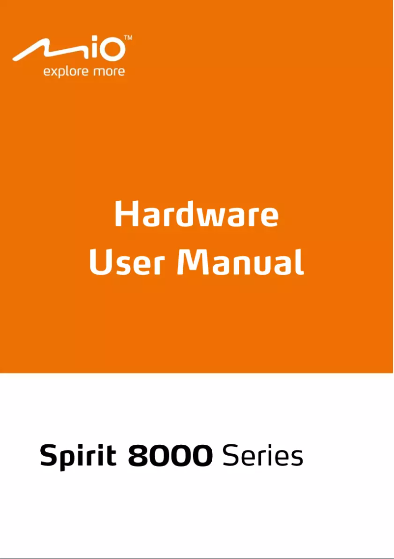 Page 1 de la notice Manuel utilisateur Mio Spirit 7500 LM