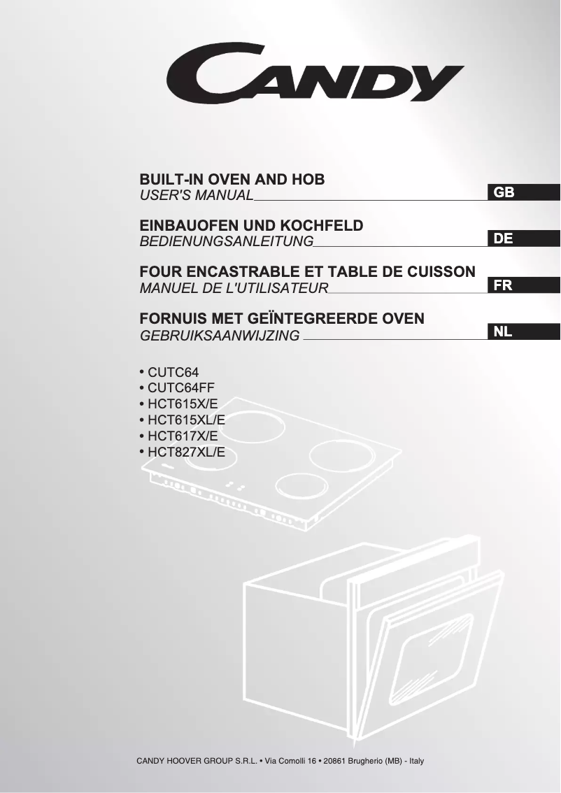 Page 1 de la notice Manuel utilisateur Candy CUTC64FF