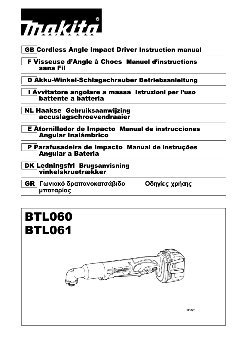 Image de la première page du manuel de l'appareil BTL060RFJ