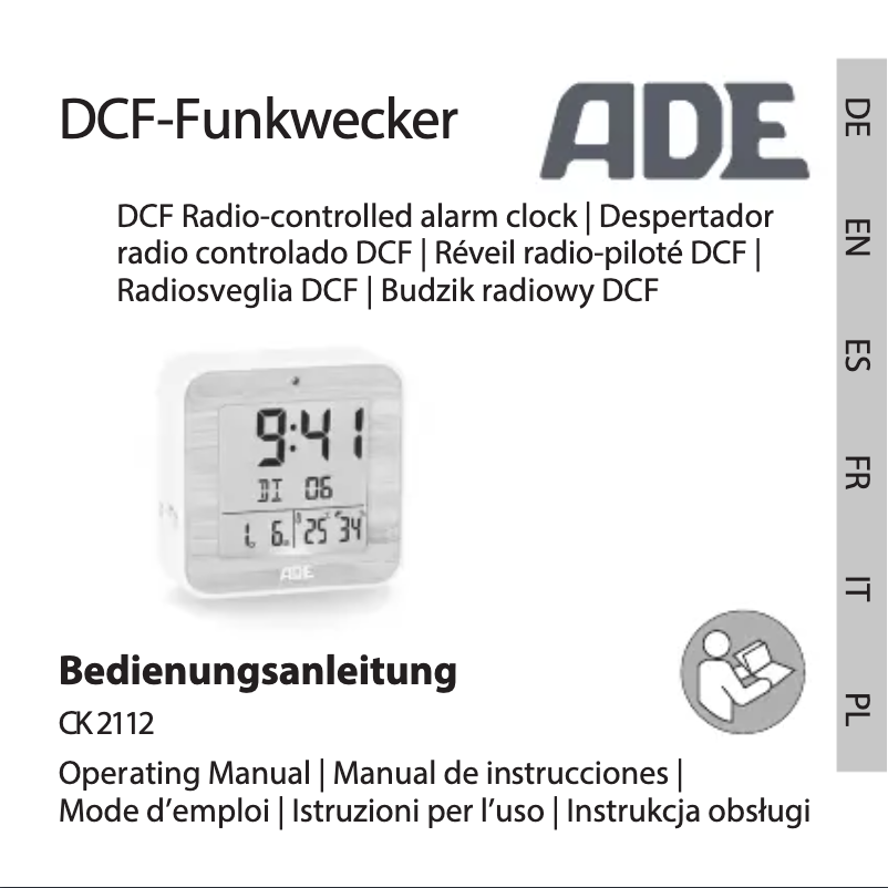 Image de la première page du manuel de l'appareil CK 2112