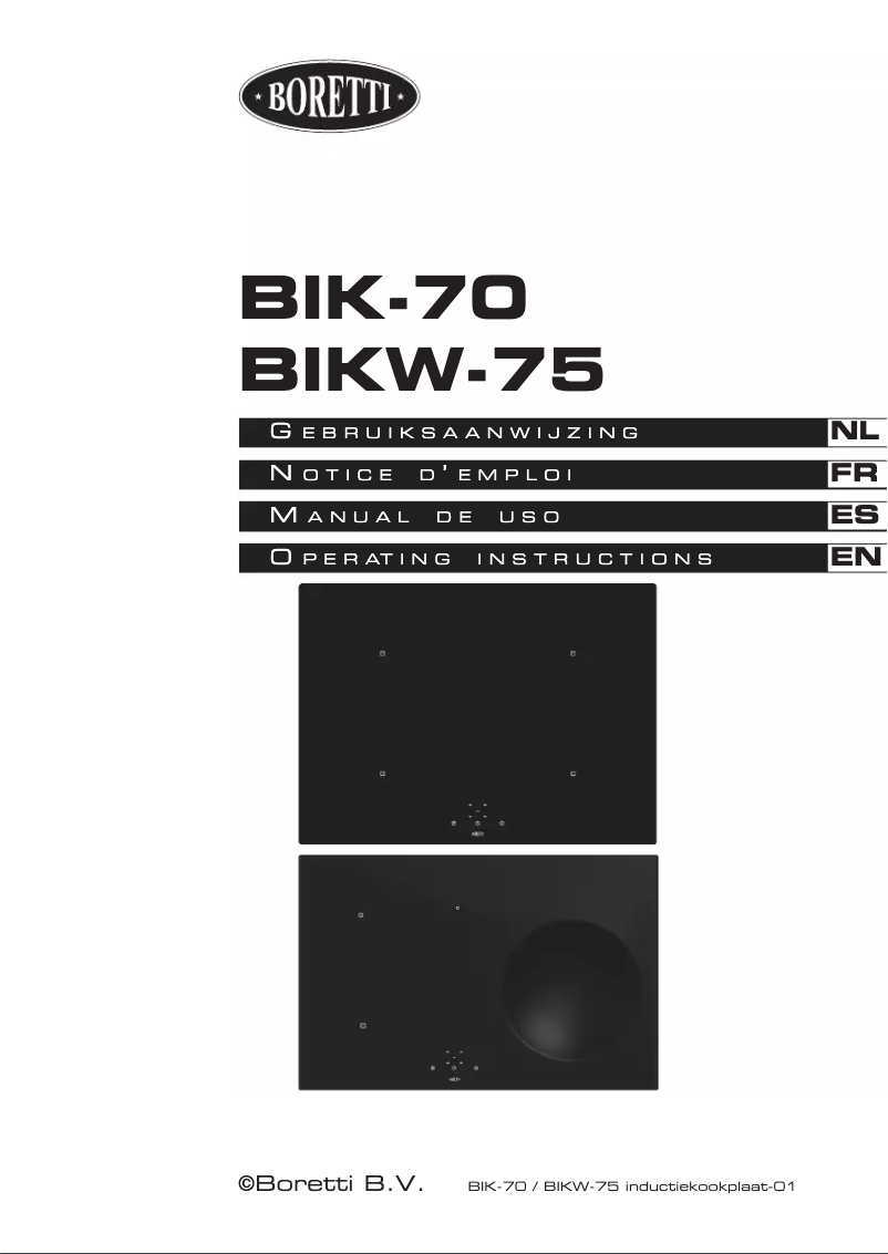 Image de la première page du manuel de l'appareil BIK 70
