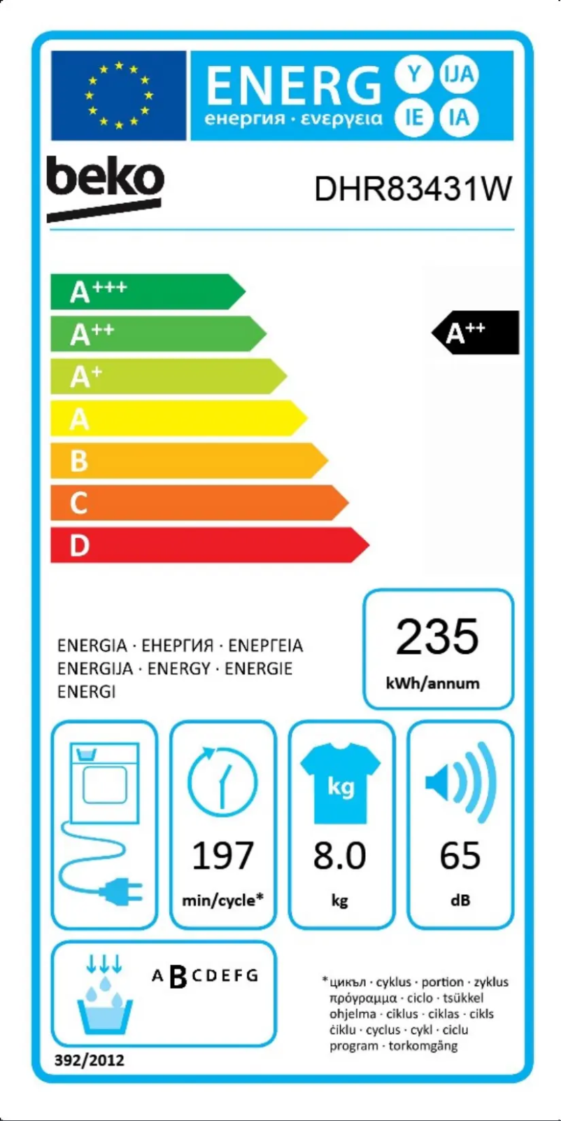 Image de la première page du manuel de l'appareil DHR83431