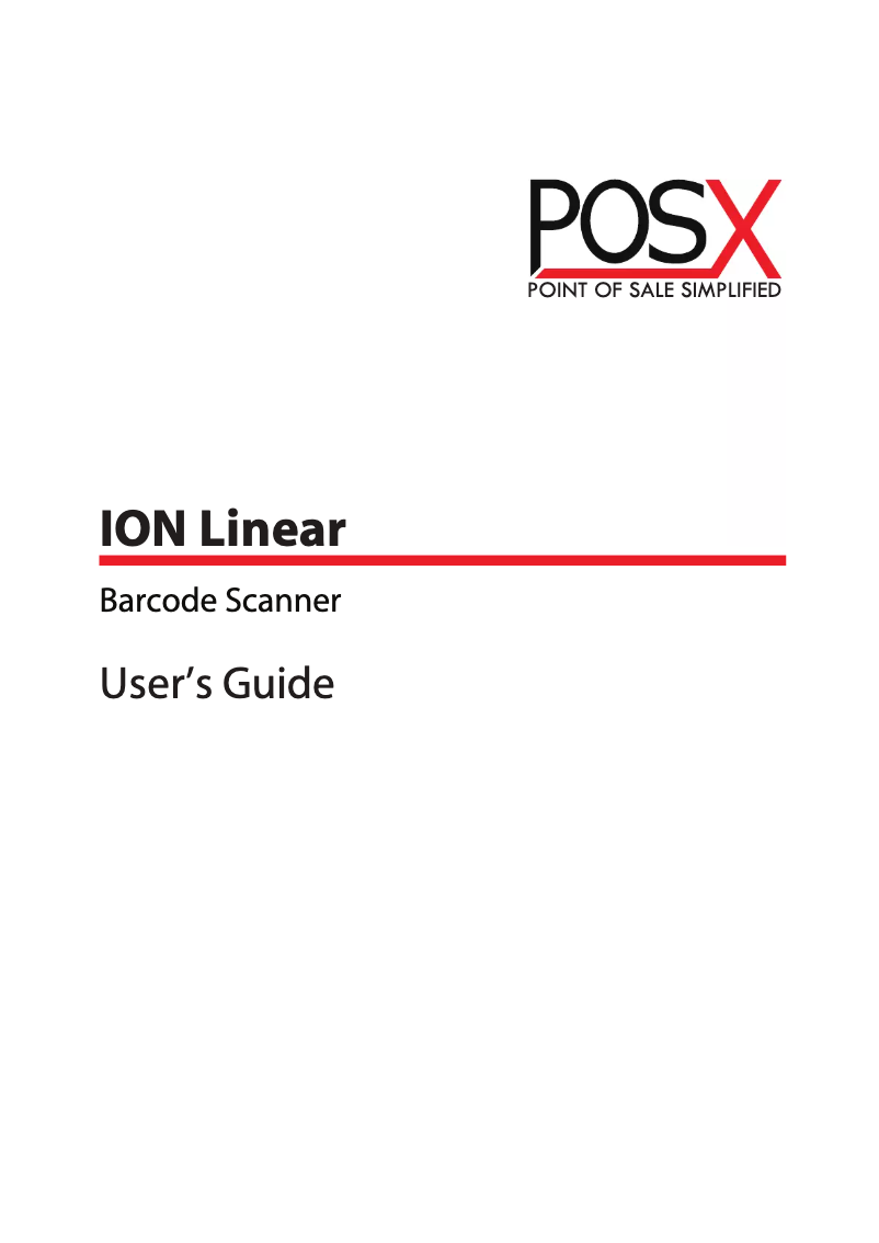 Image de la première page du manuel de l'appareil ION Linear