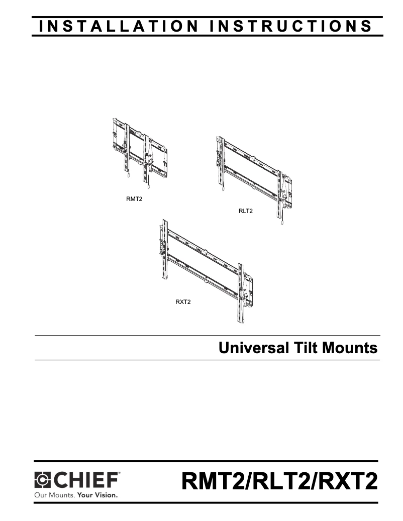 Page 1 de la notice Manuel utilisateur Chief RXT2