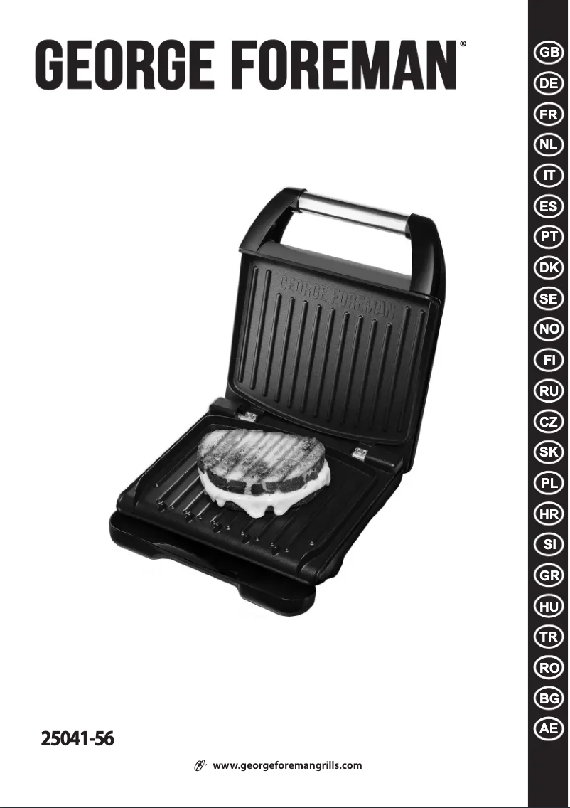 Page n°1 - Manuel utilisateur George Foreman 25041-56