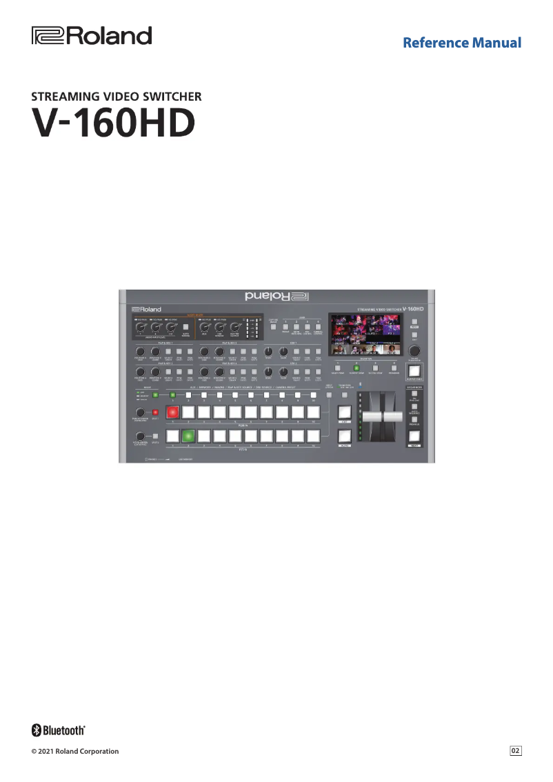 Page 1 de la notice Manuel utilisateur Roland V-160HD