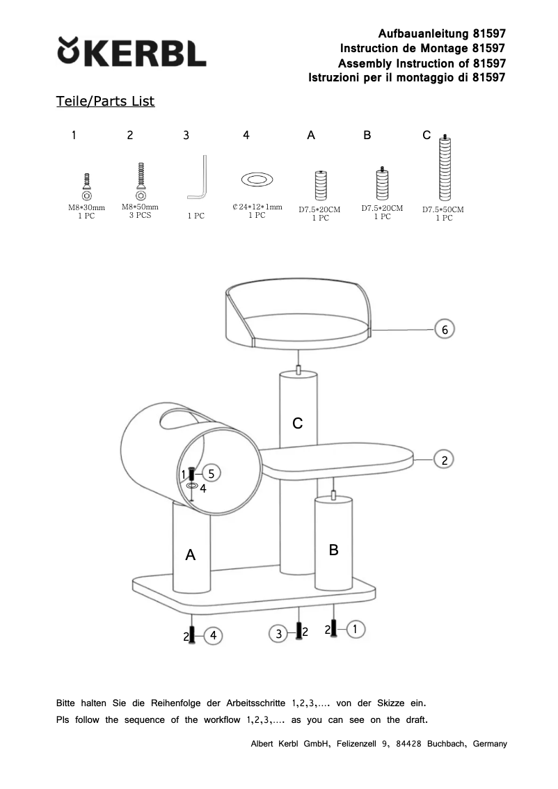 Page 1 de la notice Manuel utilisateur Kerbl Moon 81597