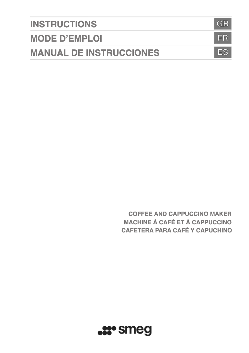 Page n°1 - Manuel utilisateur Smeg CMSU6451X