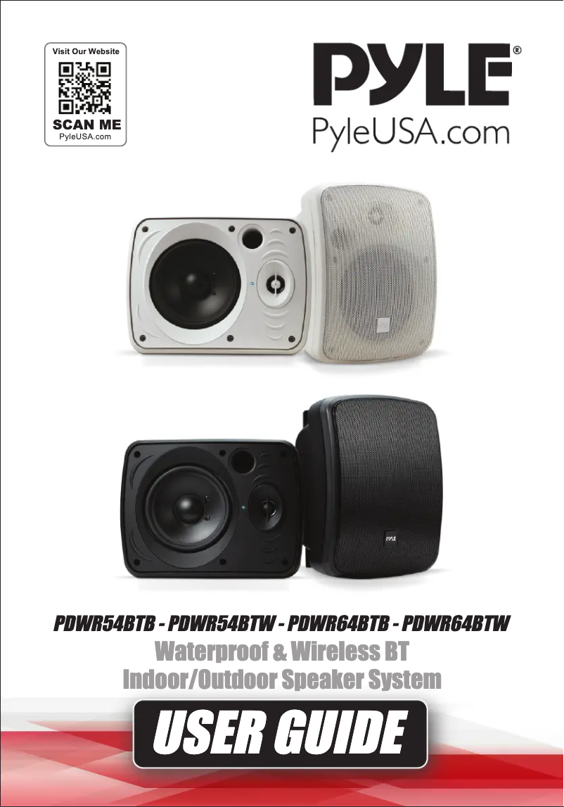 Page 1 de la notice Manuel utilisateur Pyle PDWR64BTB
