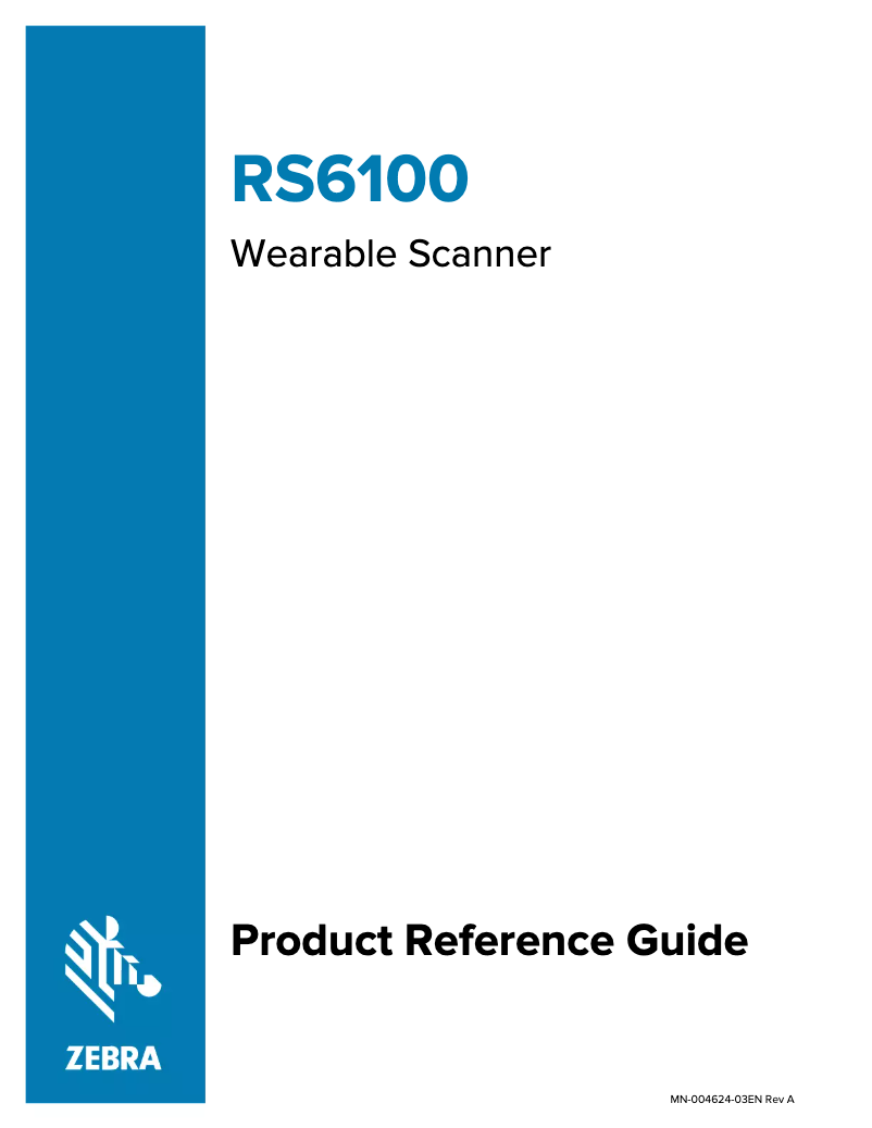 Image de la première page du manuel de l'appareil RS6100