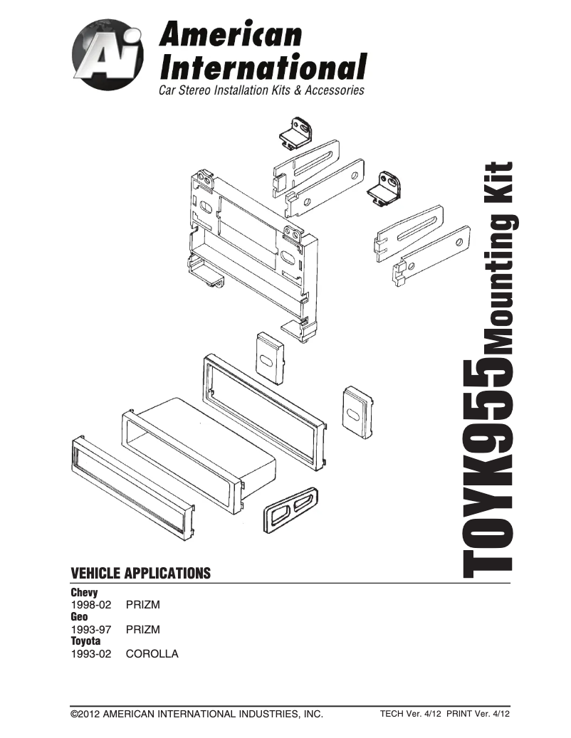Image de la première page du manuel de l'appareil TOYK955