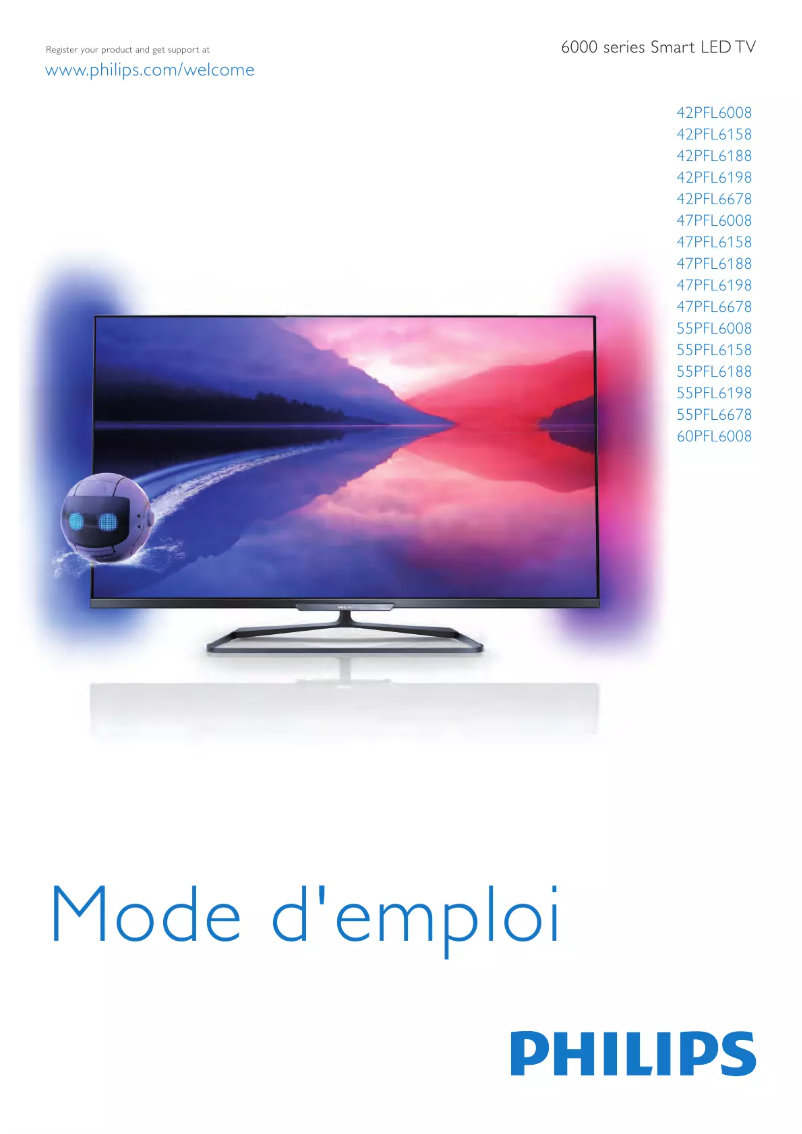 Image de la première page du manuel de l'appareil 55PFL6008K