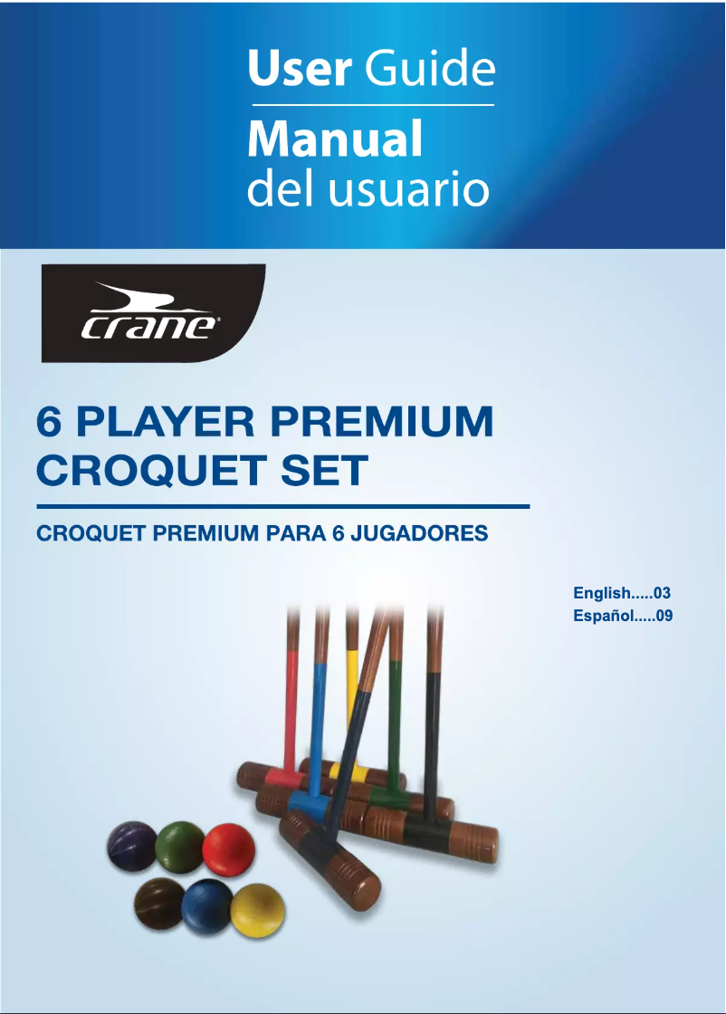 Image de la première page du manuel de l'appareil Bocce Ball or Croquet Set 50345