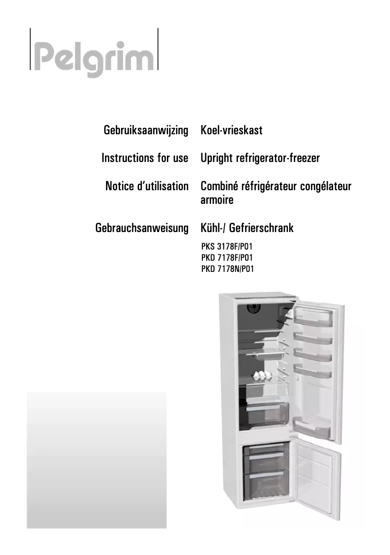 Page 1 de la notice Manuel utilisateur Pelgrim PKD 7178 F