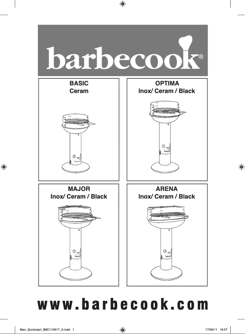Page n°1 - Manuel utilisateur Barbecook Major Ceram II (2011)