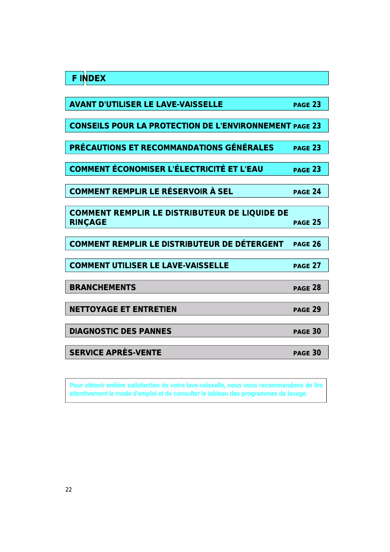 Page n°1 - Manuel utilisateur Ignis ADL 334 NB