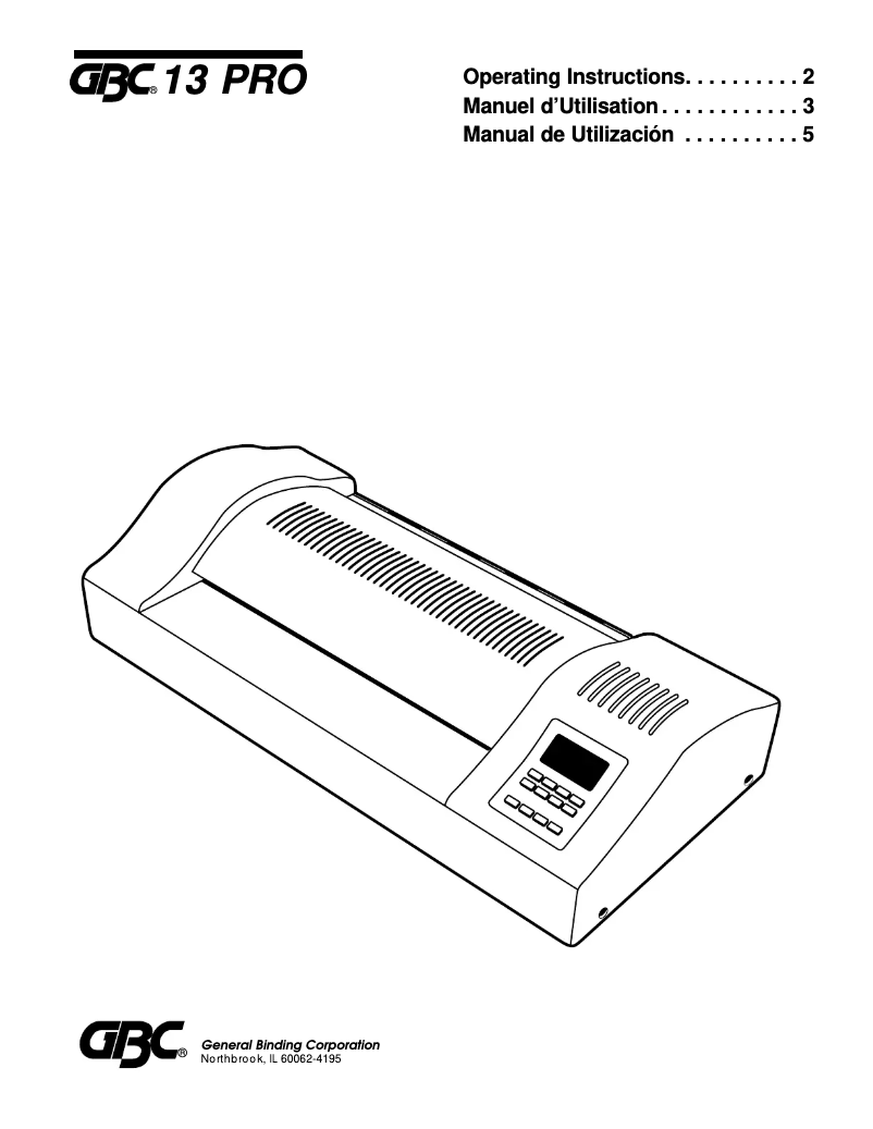 Página 1 del manual Manual de usuario GBC HeatSeal H600 Pro