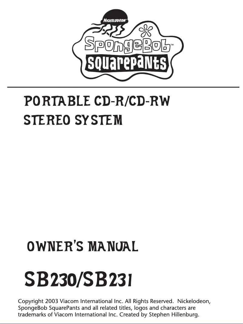 Page n°1 - Manuel utilisateur Emerson SB230