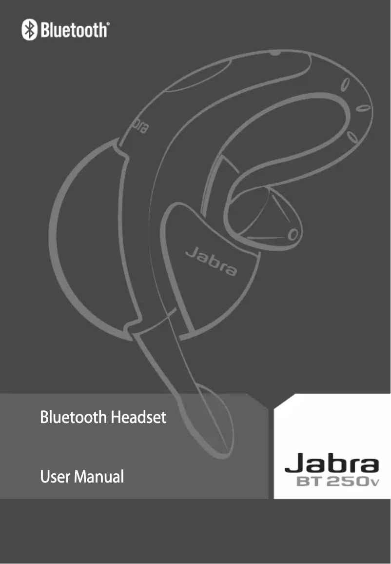 Image de la première page du manuel de l'appareil BT250V