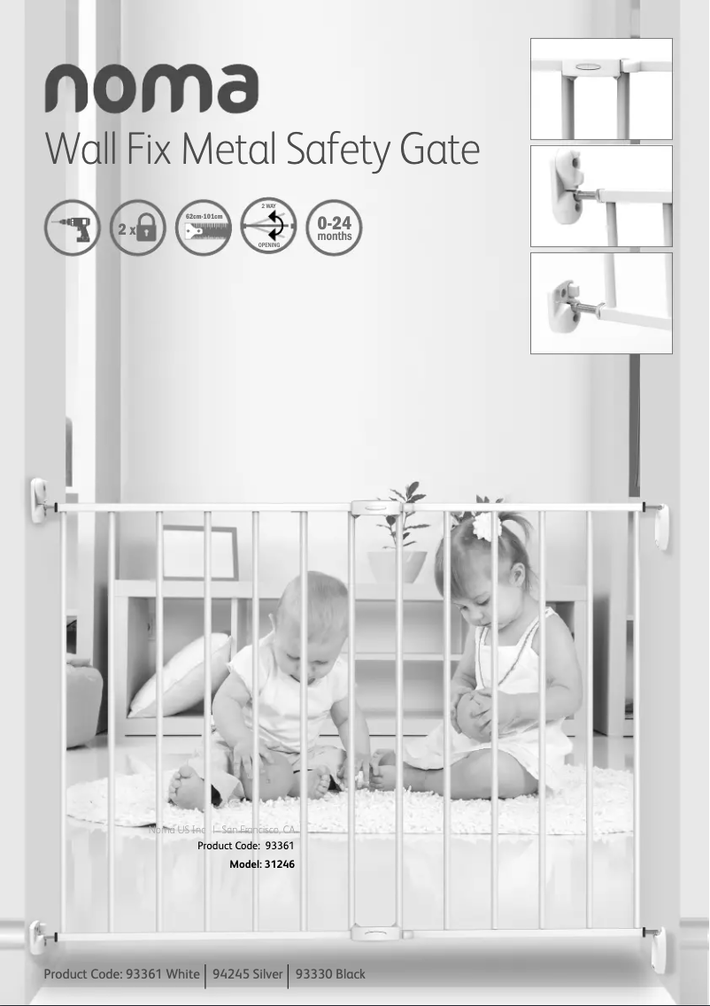 Page 1 de la notice Manuel utilisateur Noma Wall Fix 93361