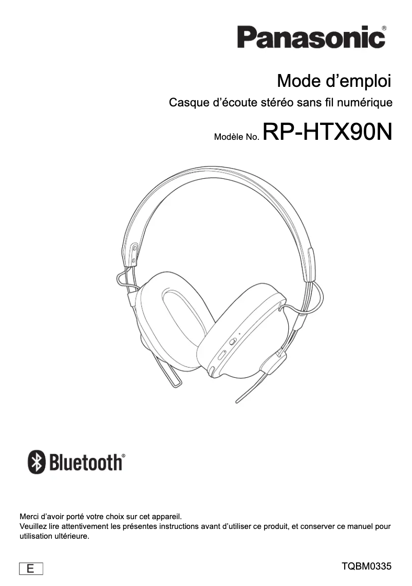 Página 1 del manual Manual de usuario Panasonic RP-HTX90N