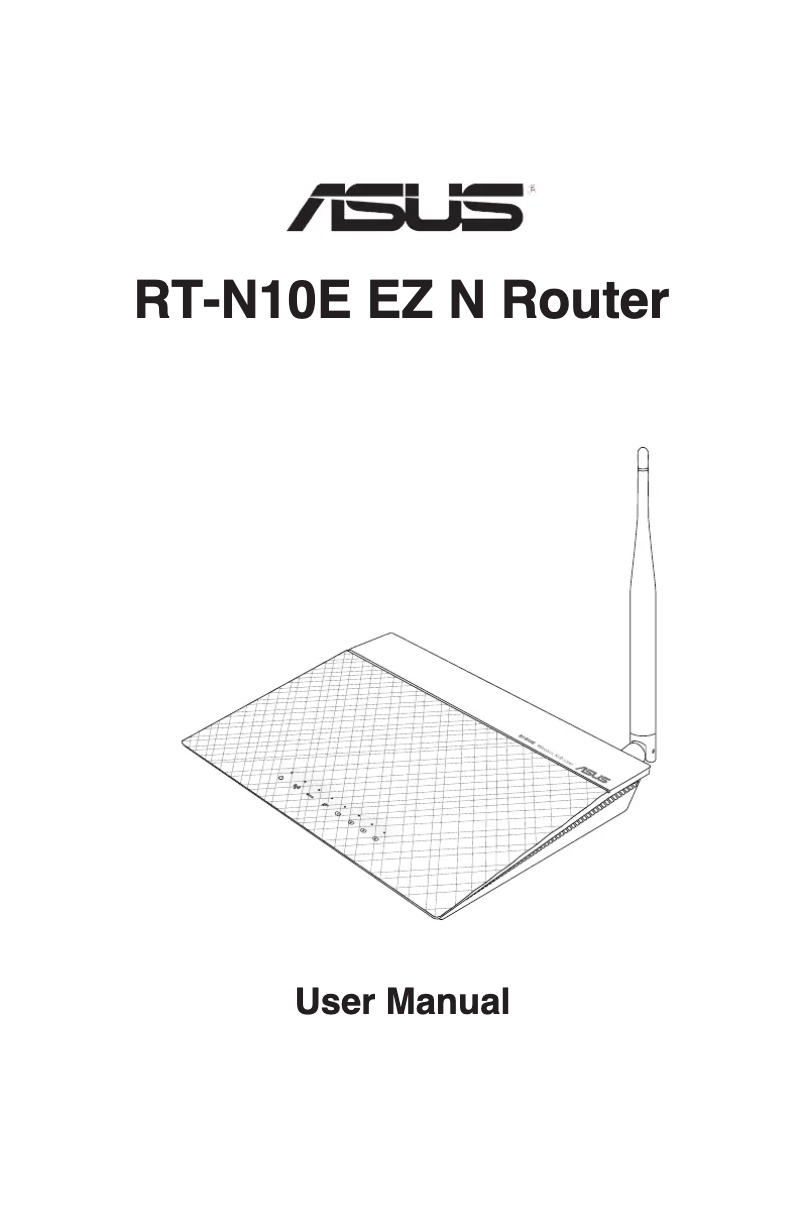 Page n°1 - Manuel utilisateur Asus RT-N10E
