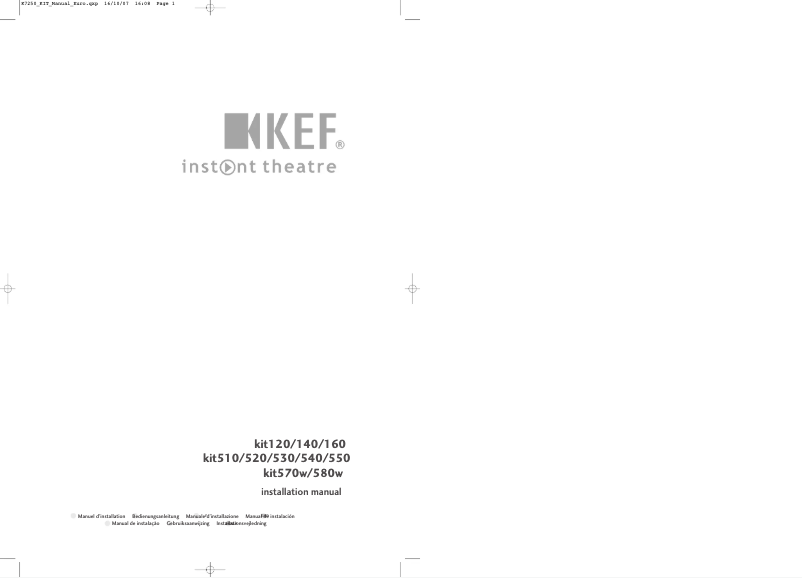 Image de la première page du manuel de l'appareil kit580w